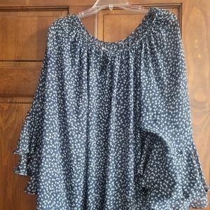 CHIFFON FLOWING TOP 3X